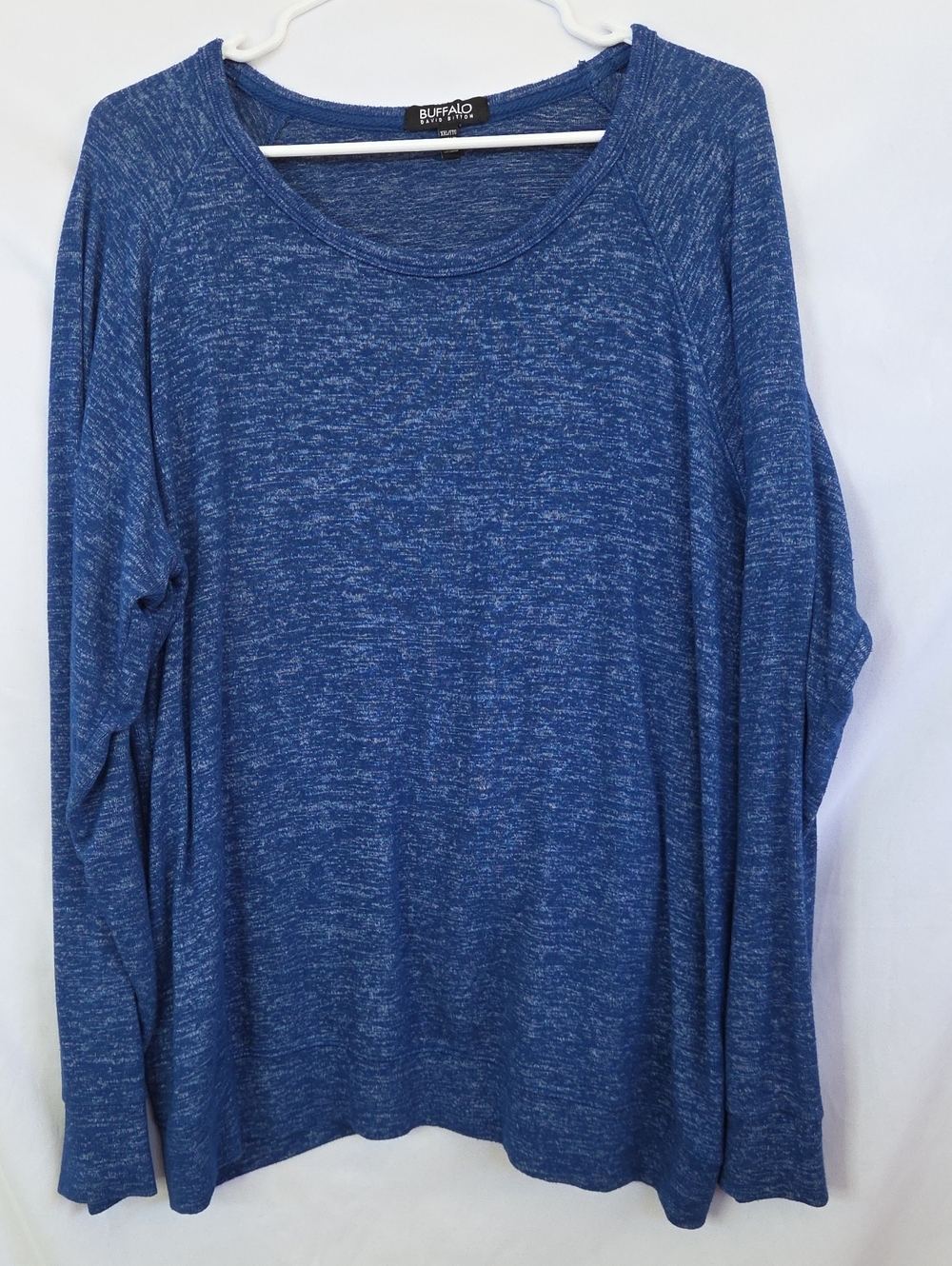 Buffalo David Bitton Blue Heather Scoop Neck Sweater
